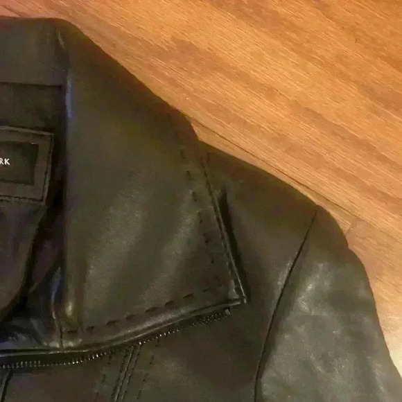 100% Leather Jacket Coat Stitched Detail Size S - Picture 12 of 13
